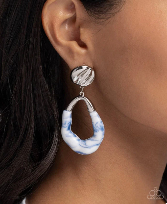 High Sheen Swirls Blue