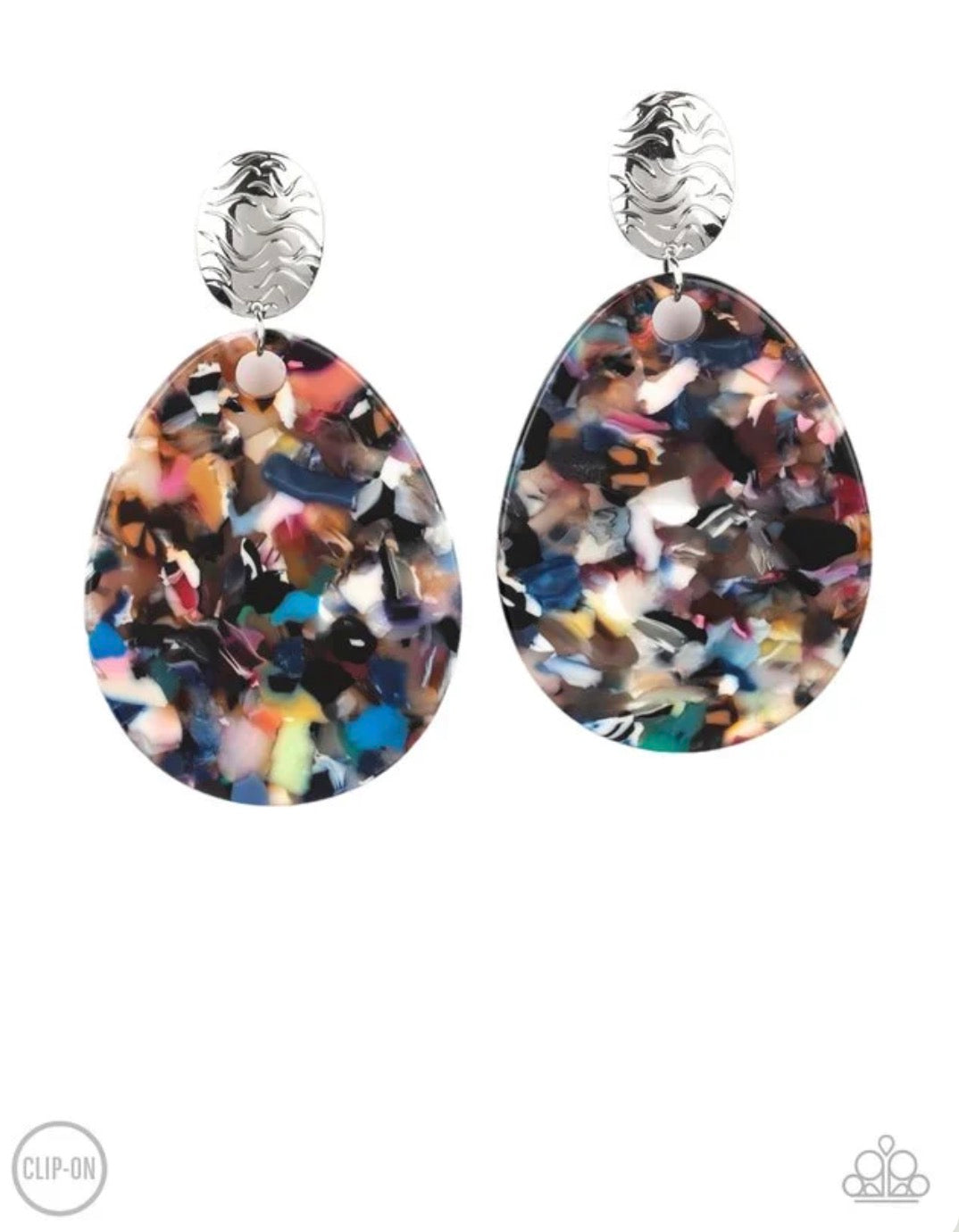 Confetti Collage Multi Clip-On