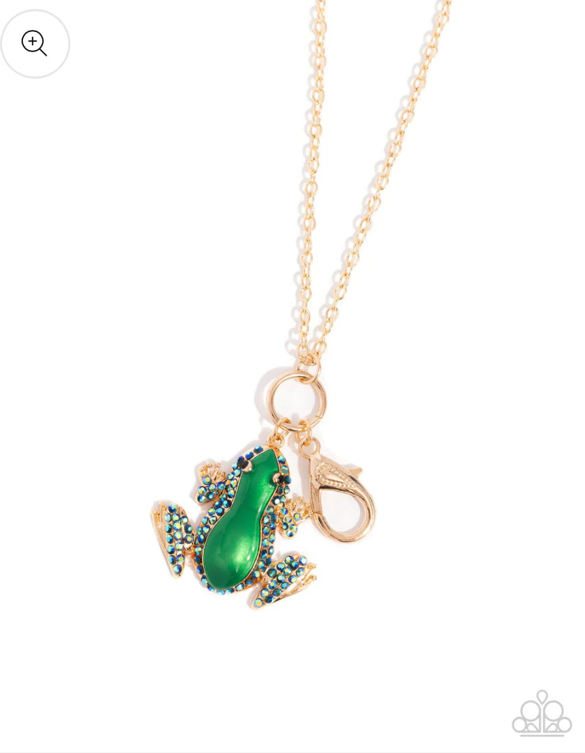 Tree Frog Gold Lanyard