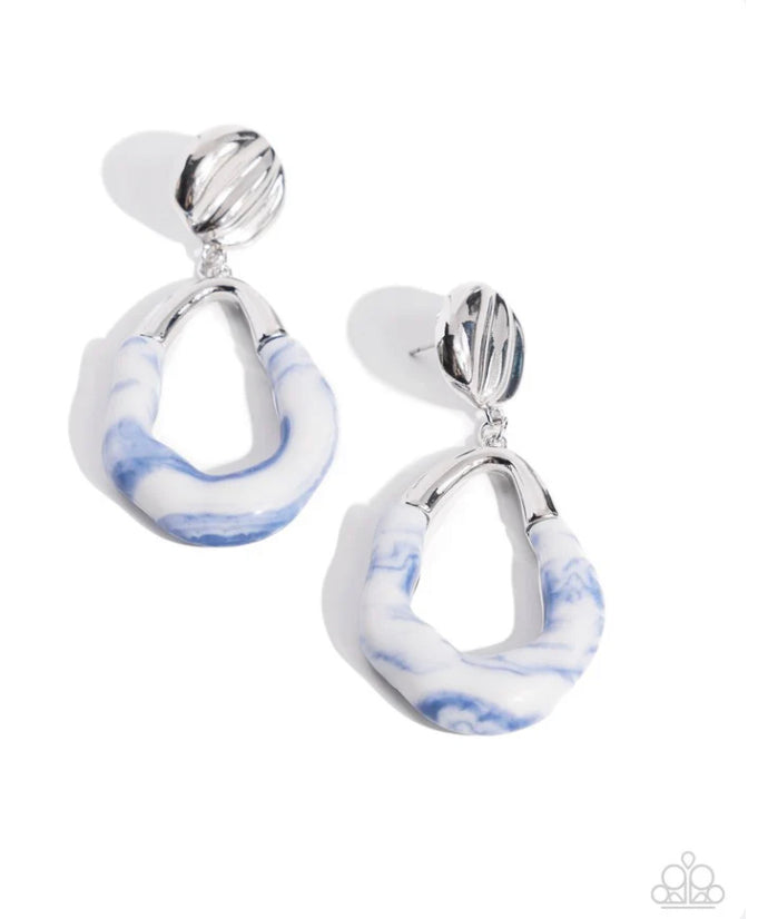High Sheen Swirls Blue