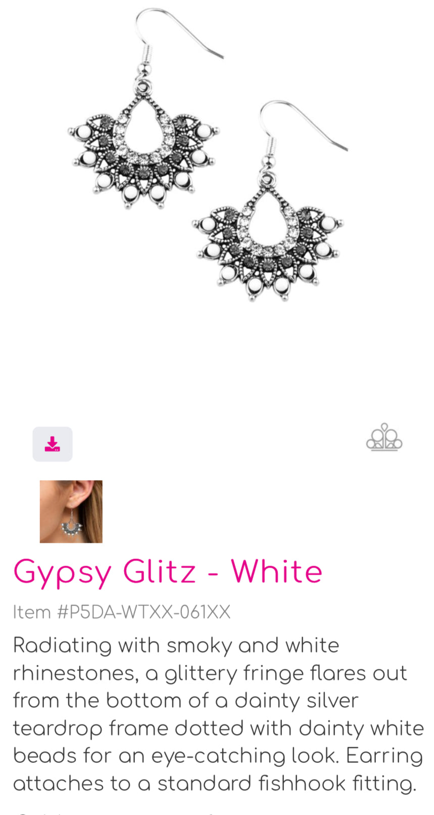 Gypsy Glitz - White