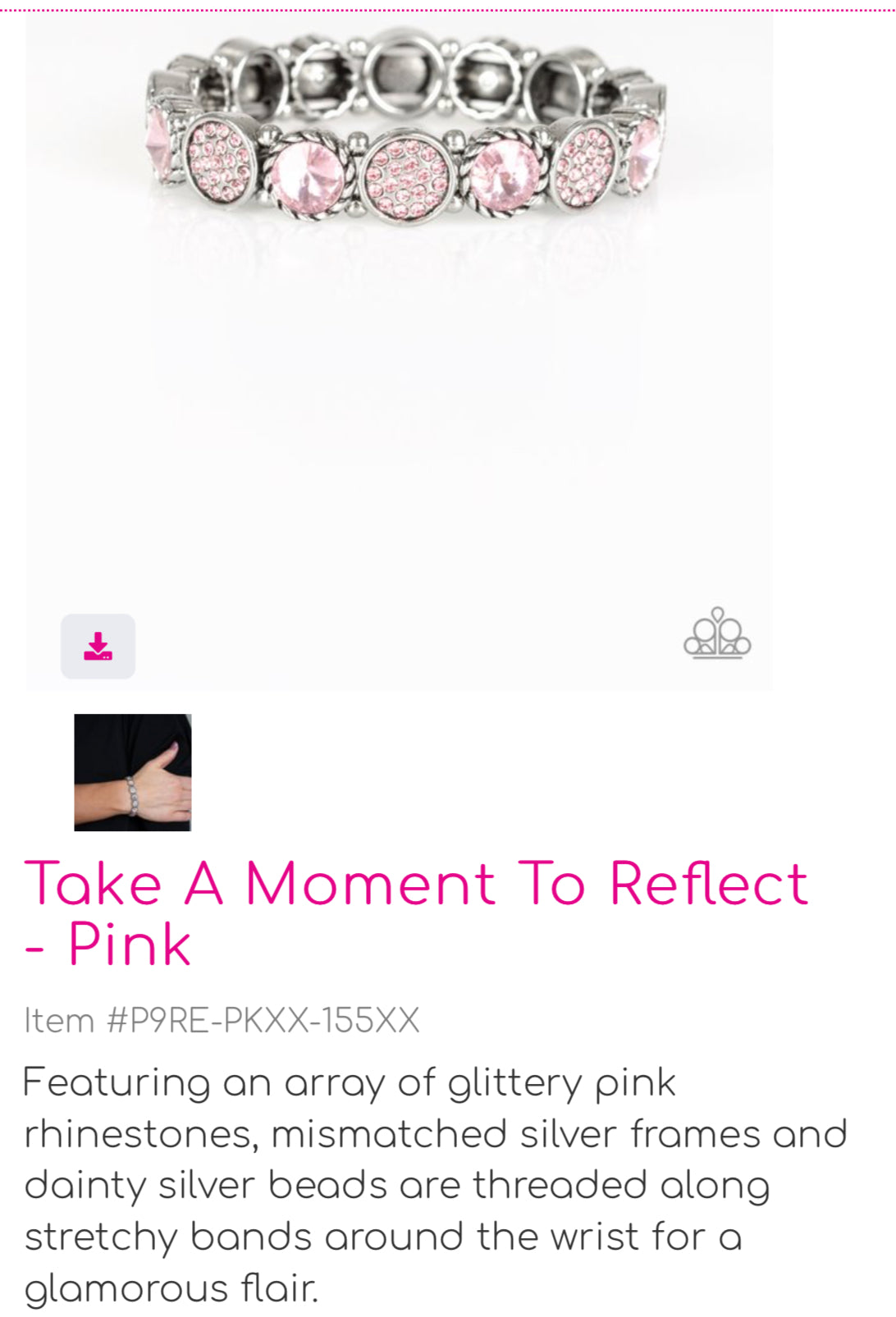 Take A Moment To Reflect - Pink