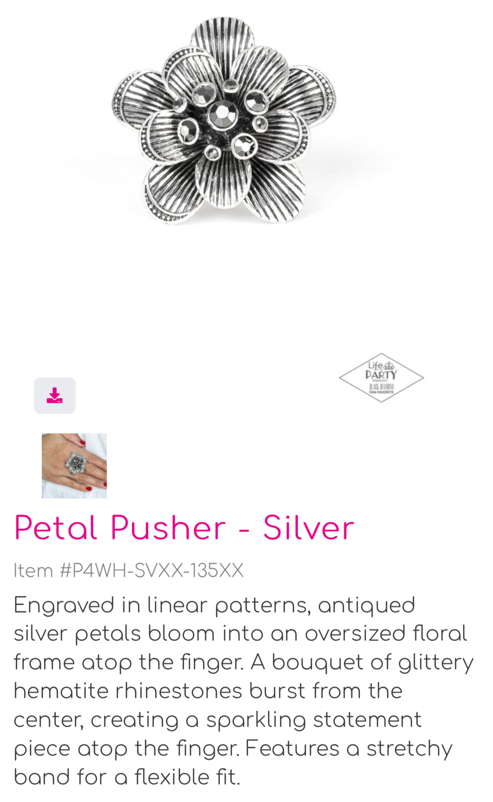 Petal Pusher - Silver