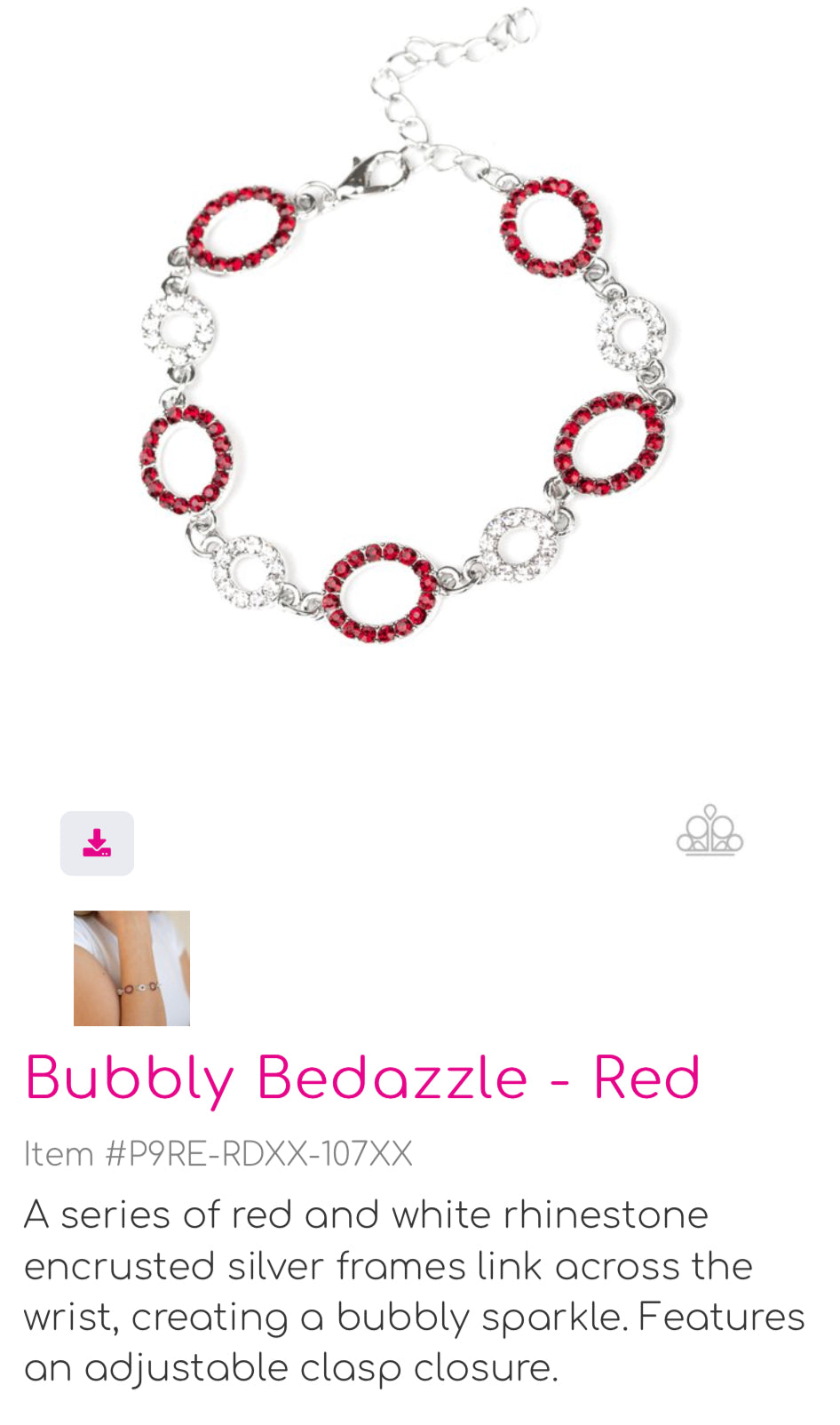Bubbly Bedazzle - Red