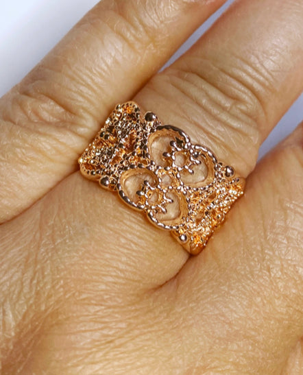 Tell Me How You Really Frill Rose Gold